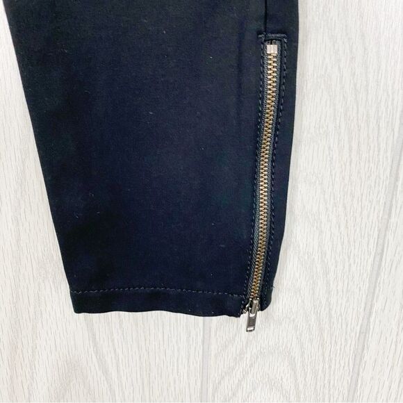 Anthropologie | The Essential High Rise Slim Pant In Black Size 8 - Picture 7 of 10